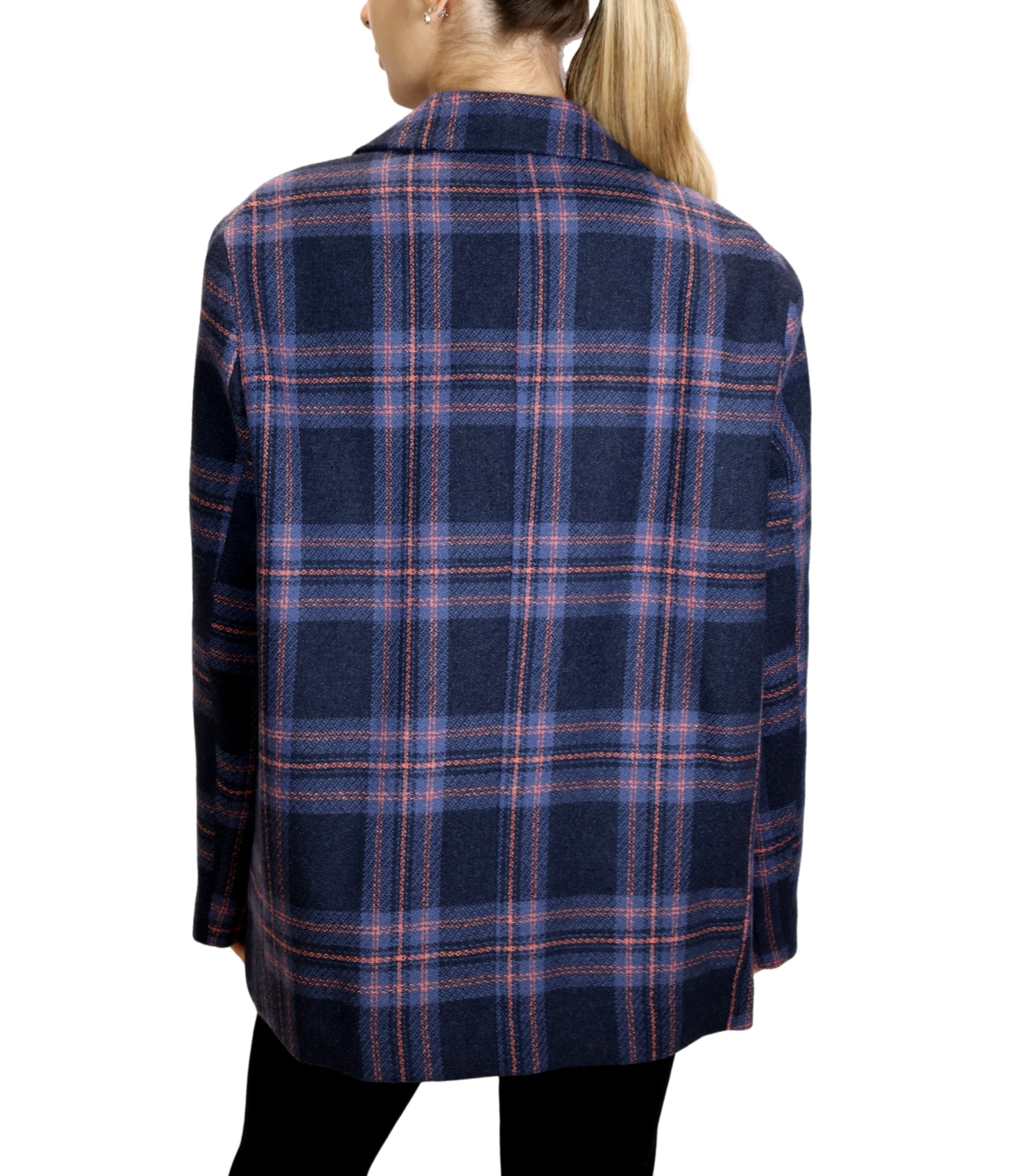Have One Giacca Over Quadri Blu/Rosa Donna