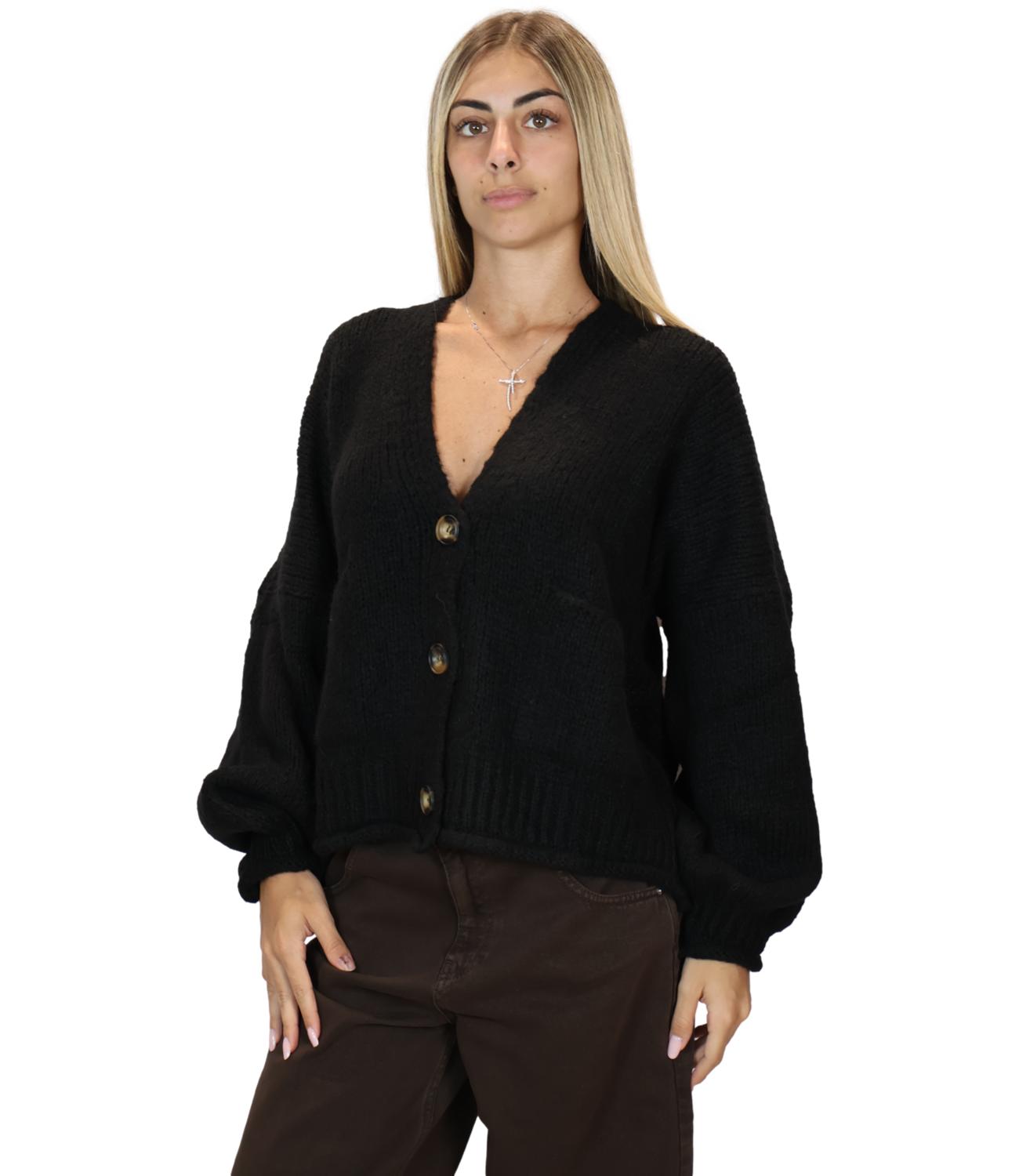 Have One Giacca Cardigan Nero Donna