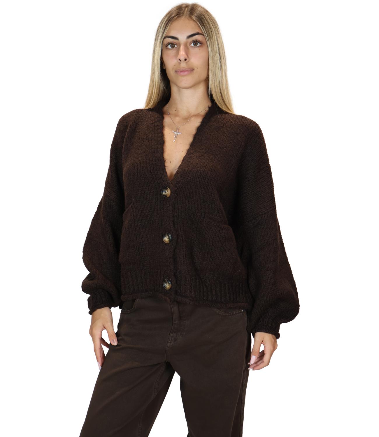 Have One Giacca Cardigan Moro Donna
