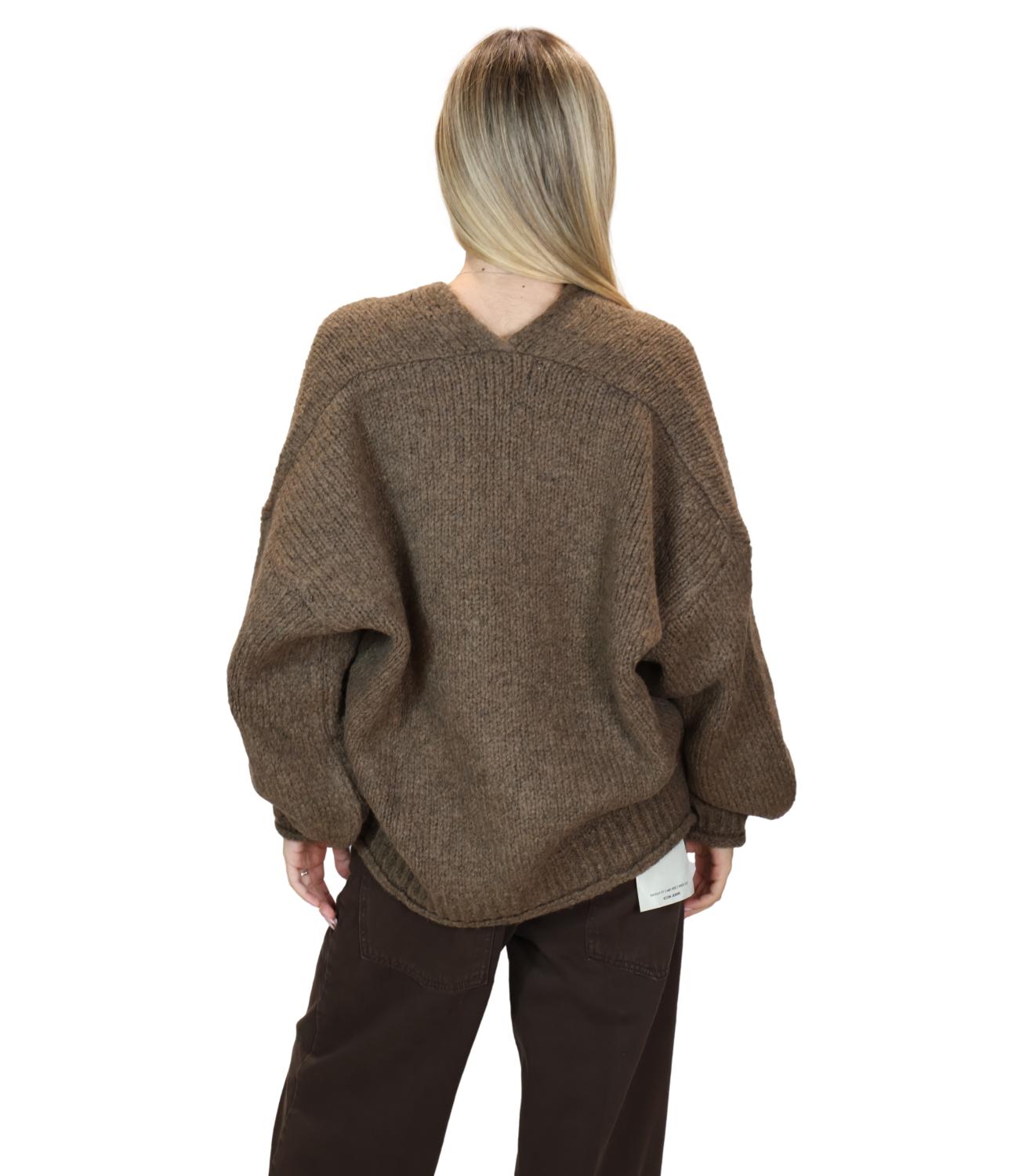 Have One Giacca Cardigan Tortora Donna