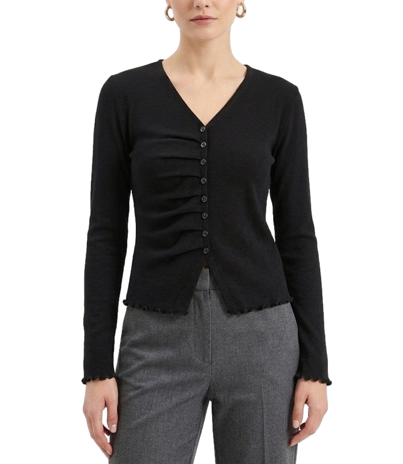 Have One Giacchina Rouches Nero Donna