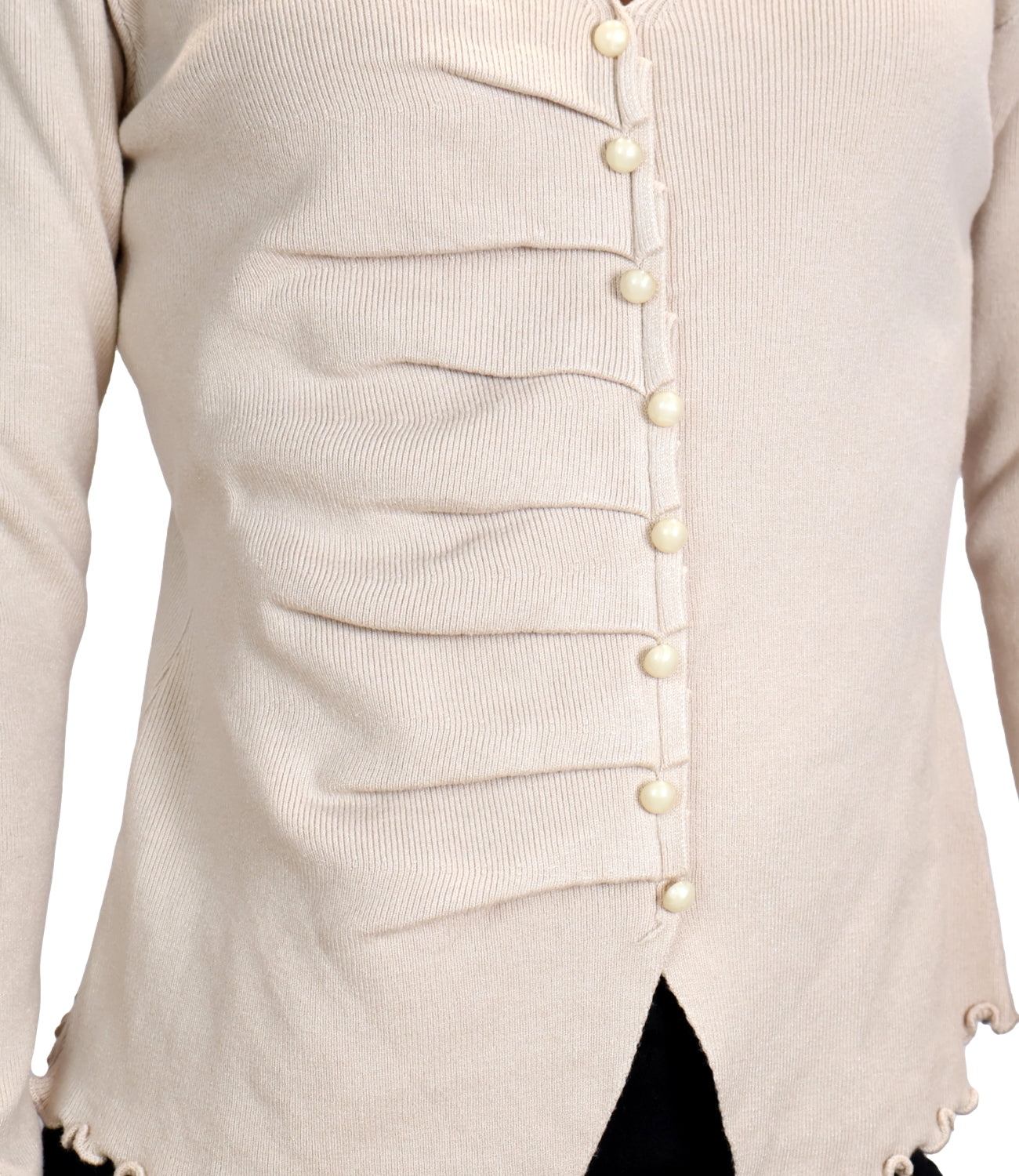 Have One Giacchina Rouches Beige Donna
