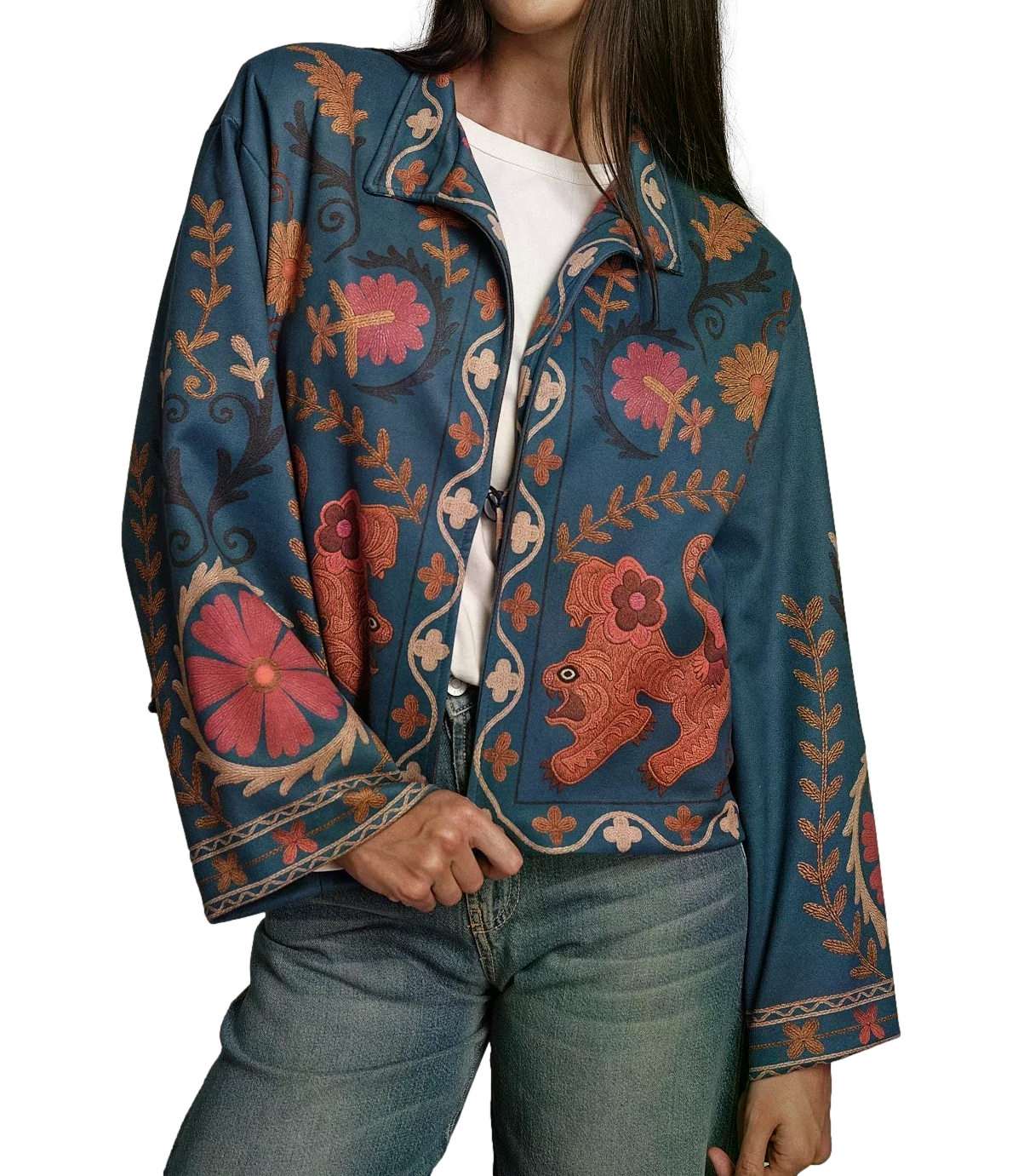 Have One Bomber Kimono Rigato Donna