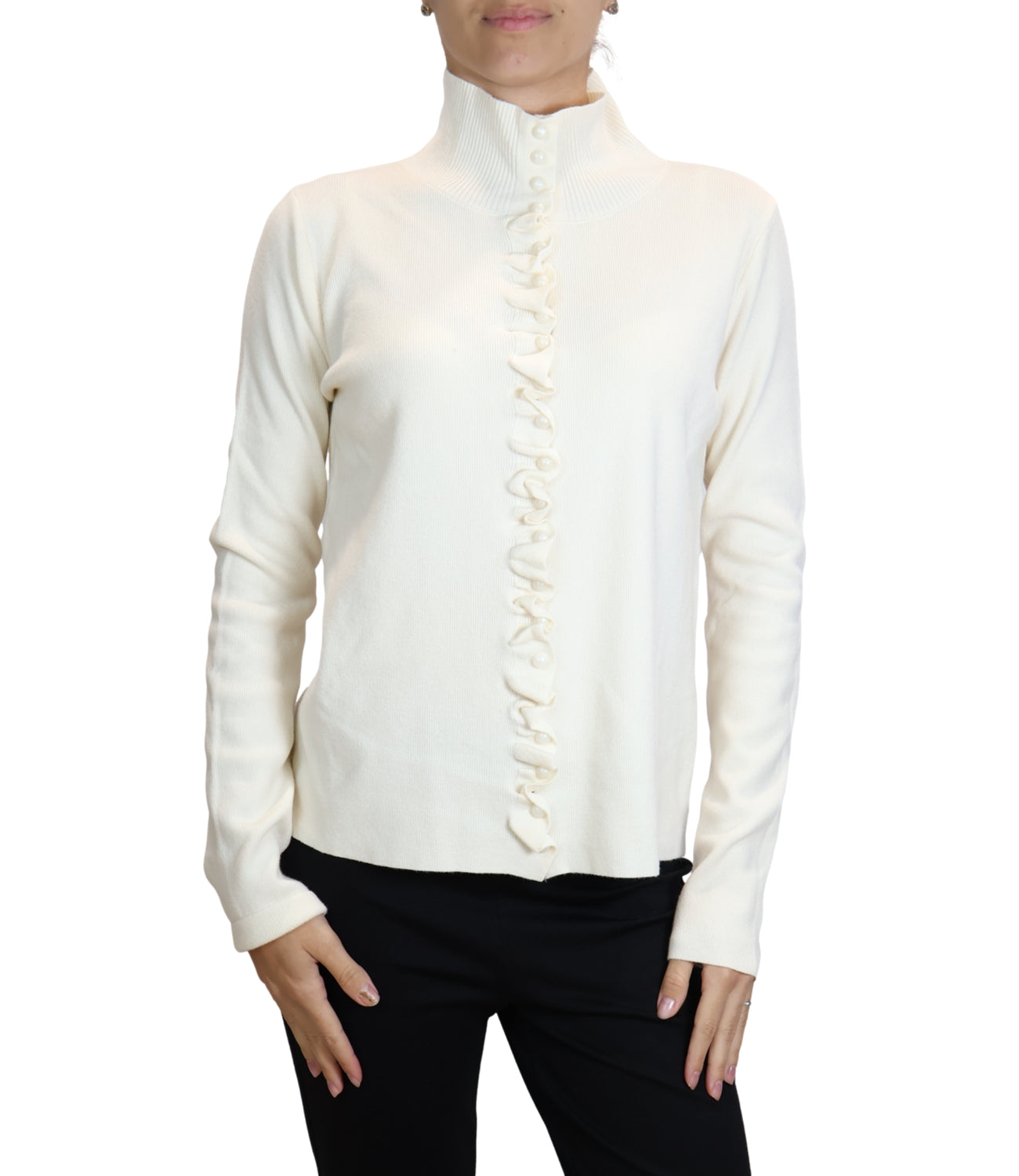 Have One Cardigan Rouches Burro Donna