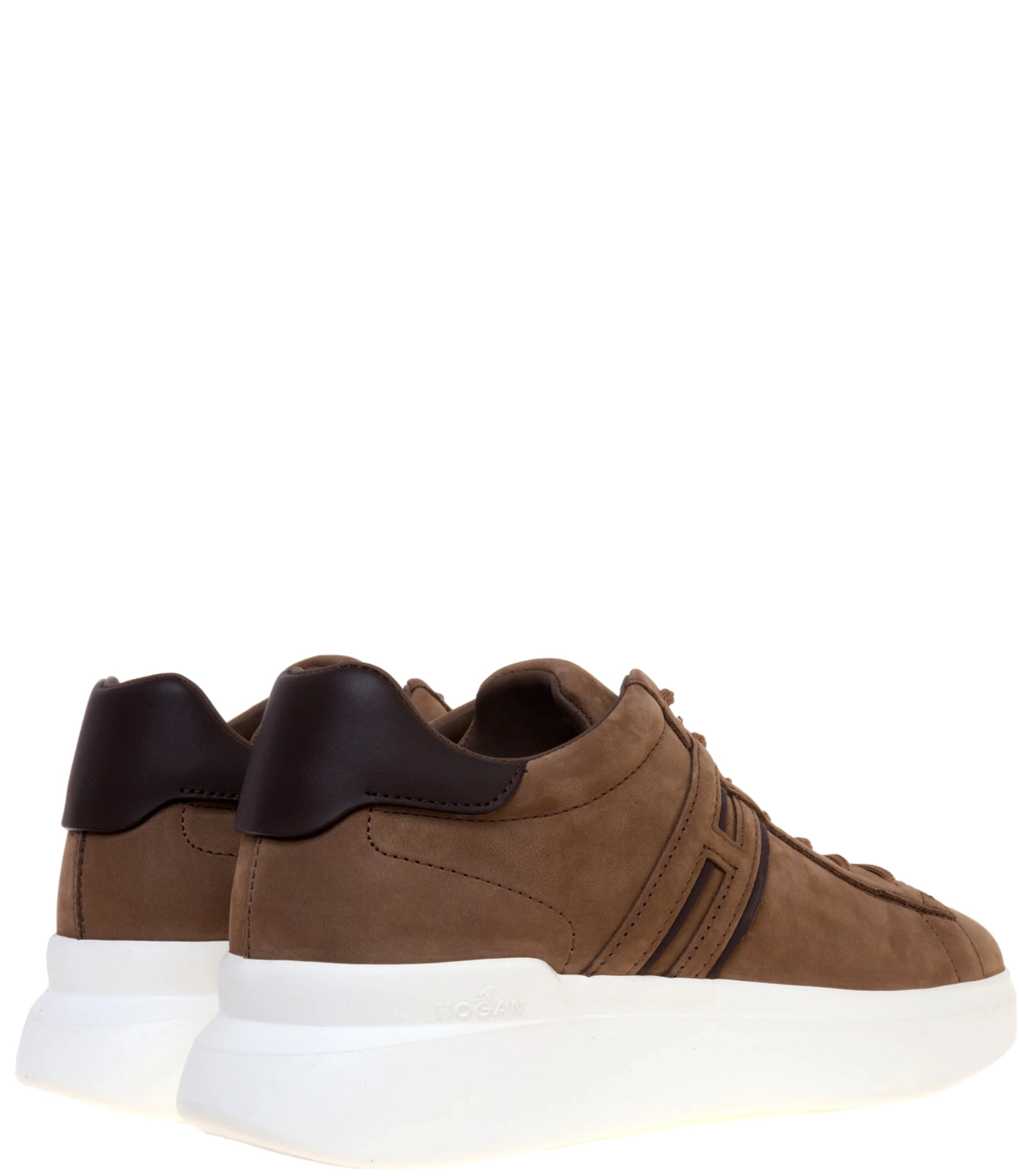 Sneakers Hogan H580 Allacciato H Profilo Marrone