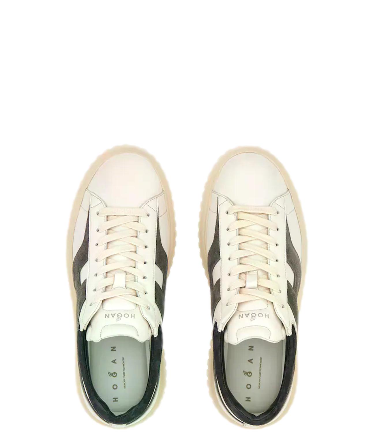 Sneakers Hogan H-Stripes avorio uomo