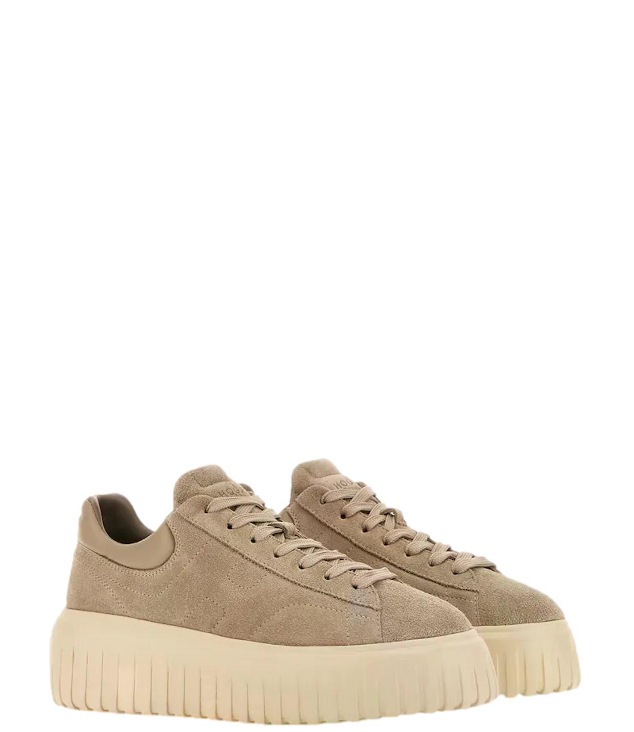 Sneakers Hogan H-Stripes beige donna