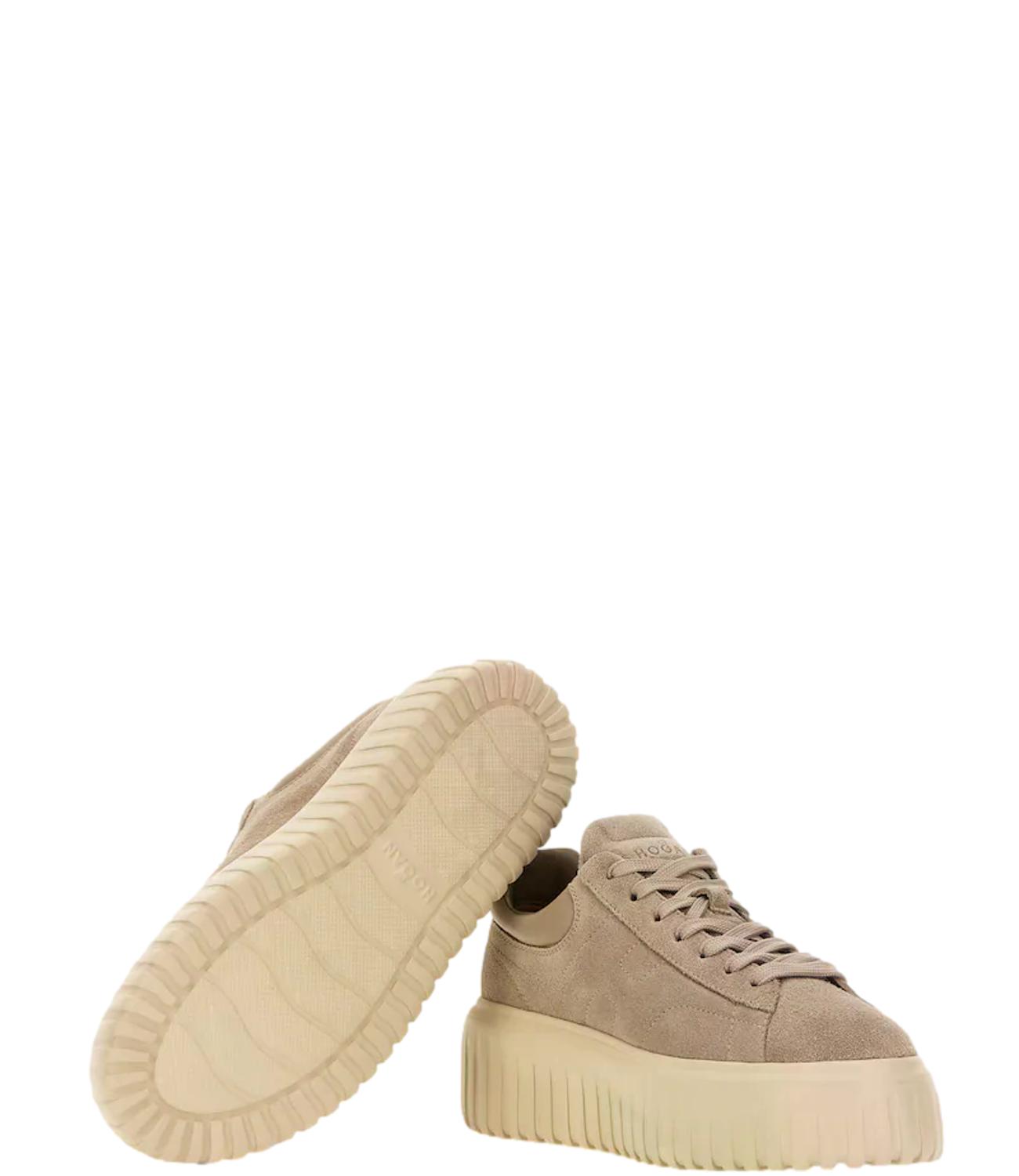 Sneakers Hogan H-Stripes beige donna