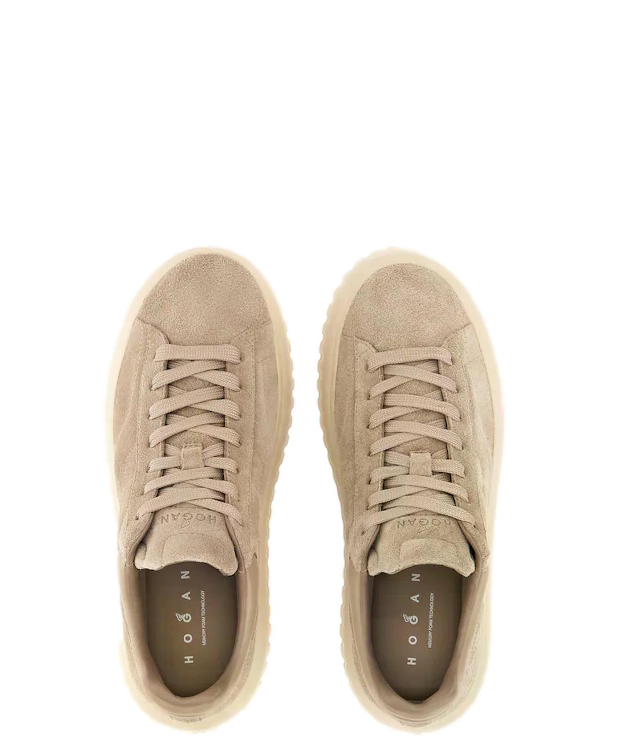 Sneakers Hogan H-Stripes beige donna