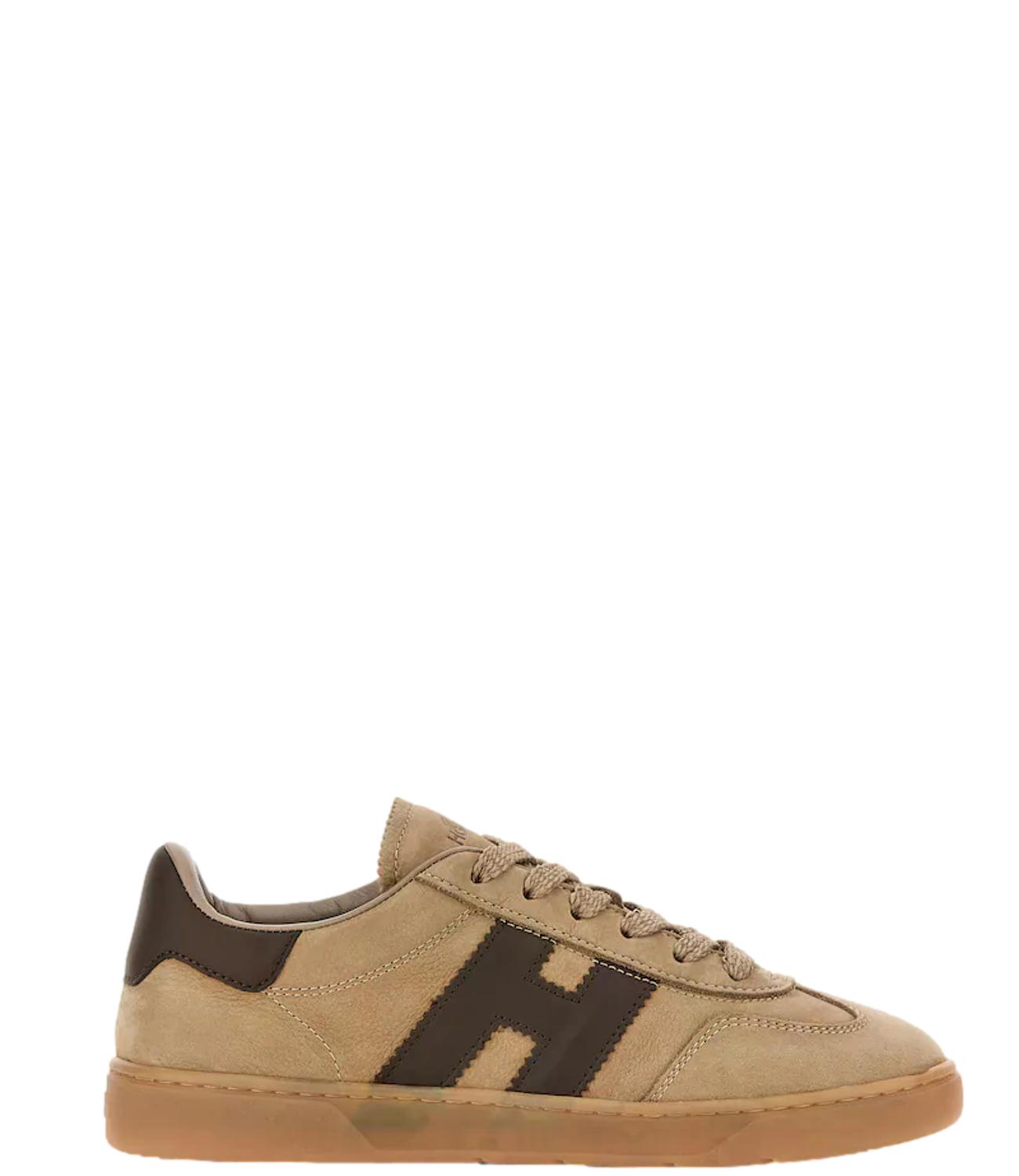 Hogan Sneakers Cool Allacciato H beige donna