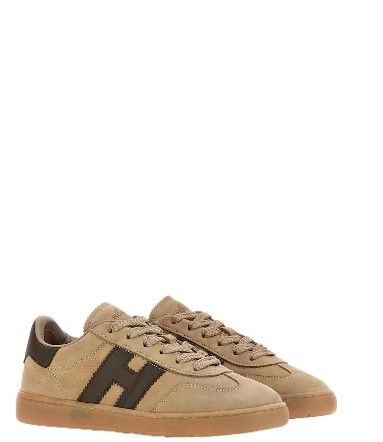Hogan Sneakers Cool Allacciato H beige donna