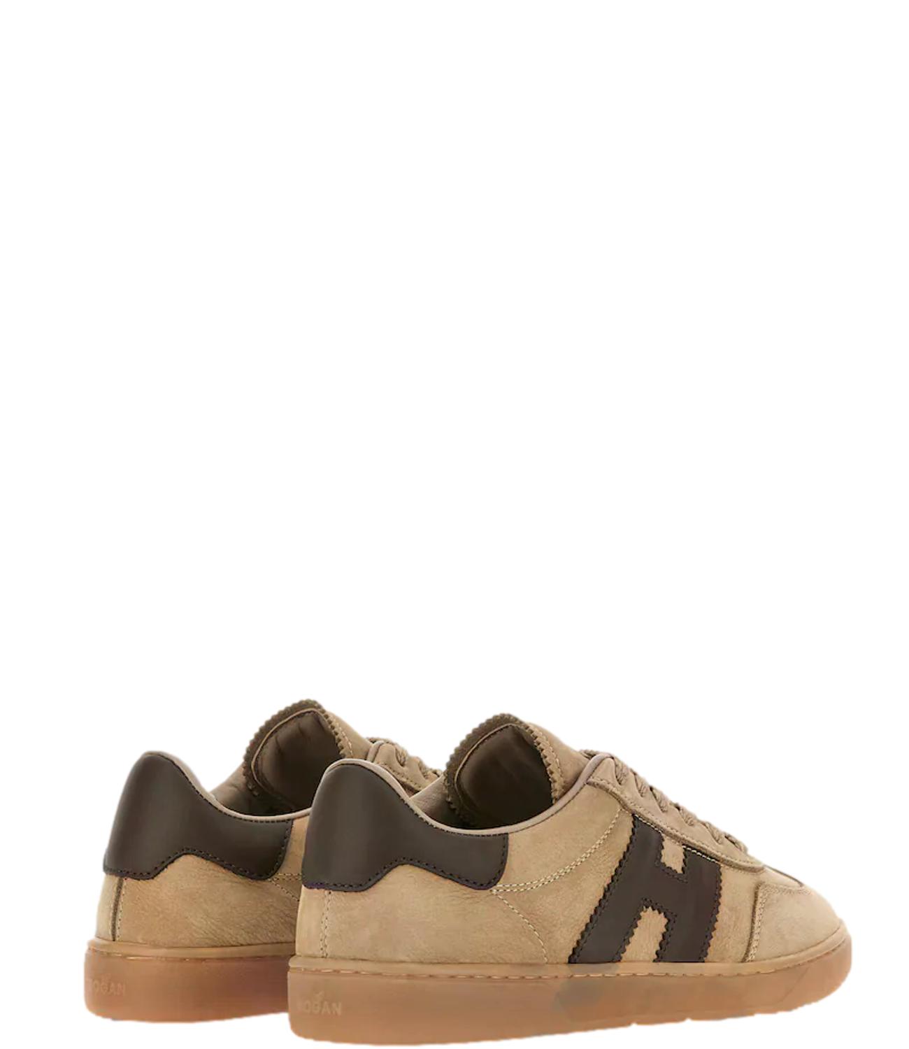 Hogan Sneakers Cool Allacciato H beige donna