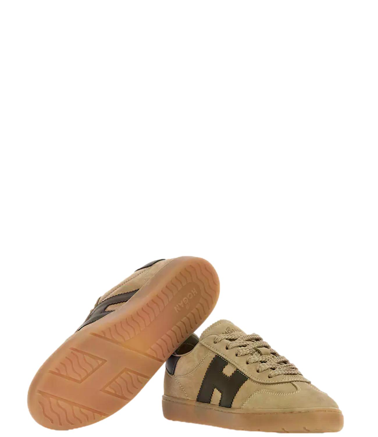Hogan Sneakers Cool Allacciato H beige donna