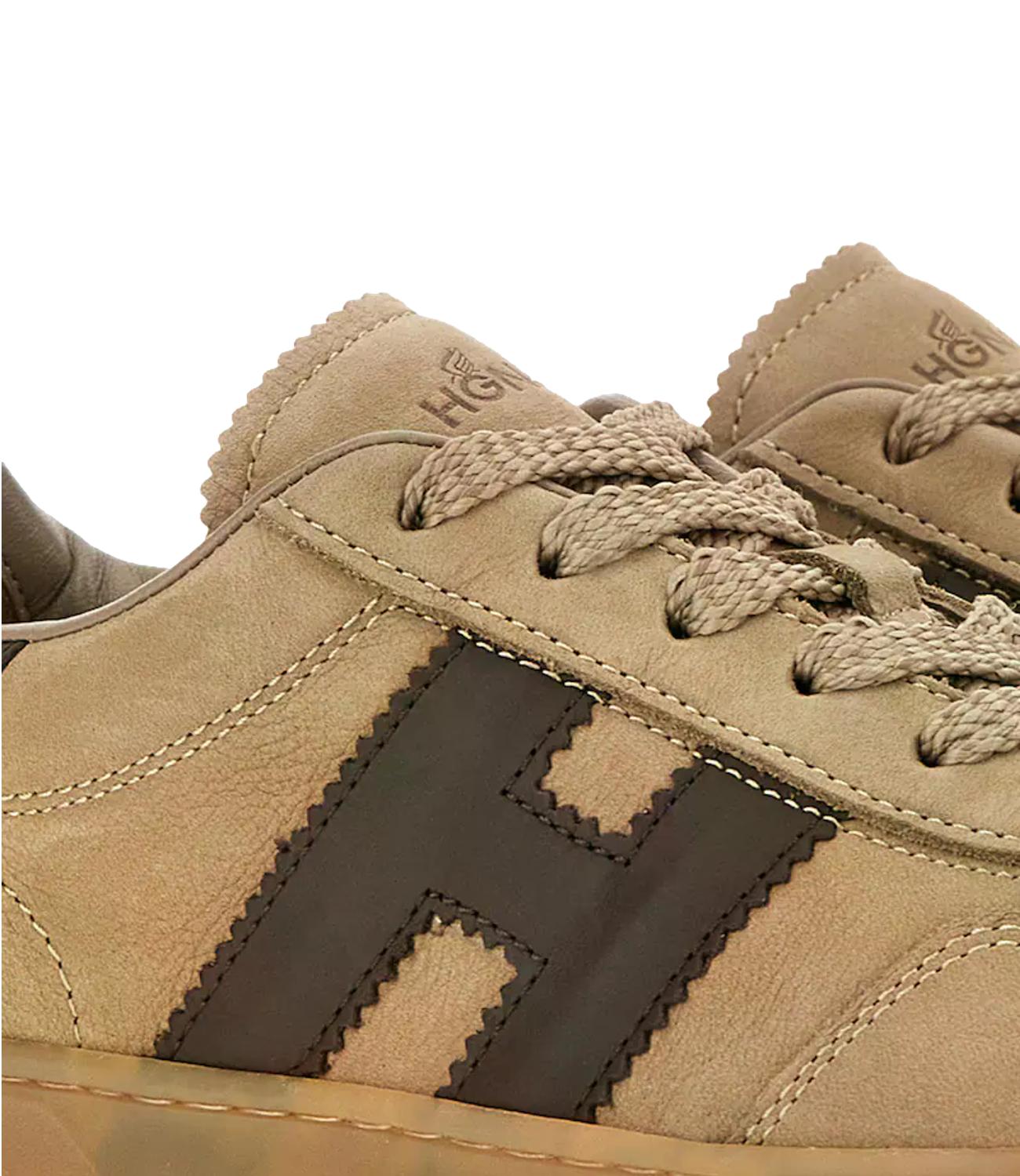 Hogan Sneakers Cool Allacciato H beige donna