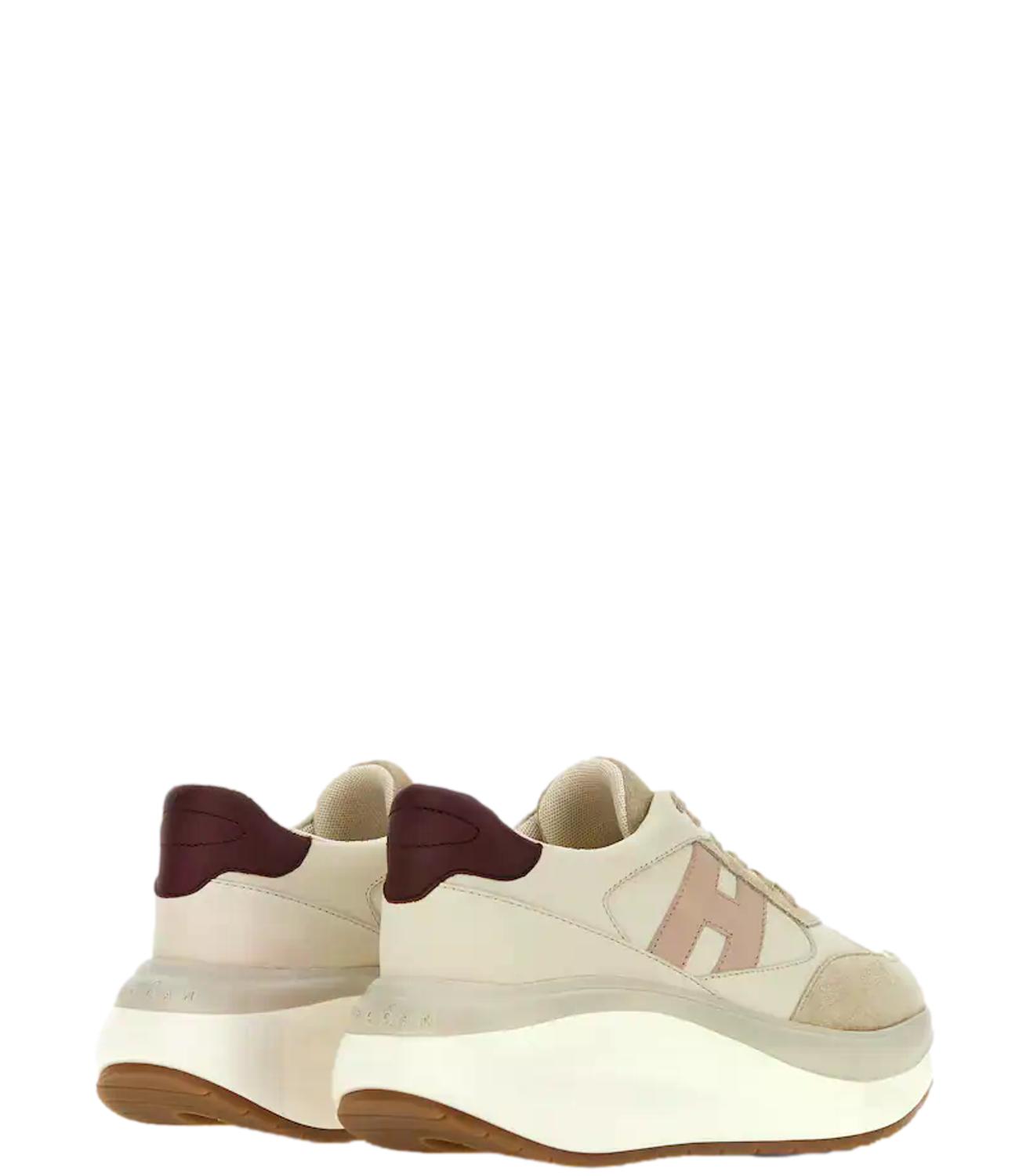 Sneakers Hogan Maxi I Active beige/rosa donna