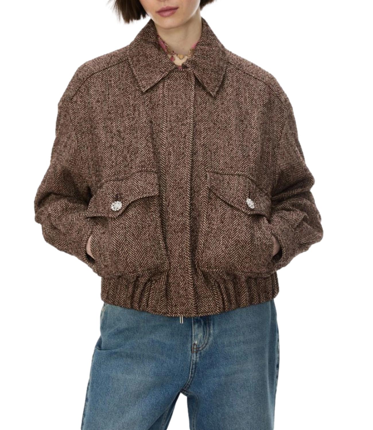 Vicolo Top Camicia Ruggine Donna