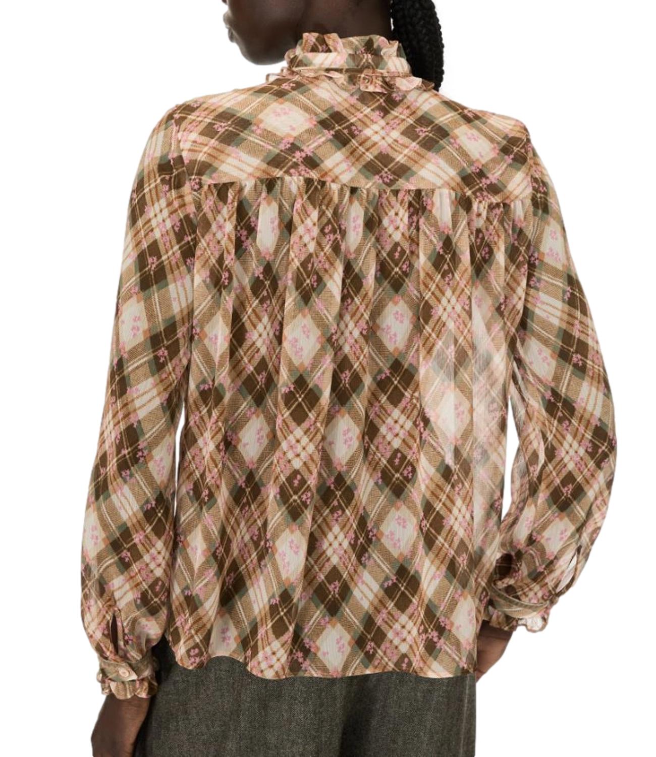 Vicolo Top Camicia Ruggine Donna
