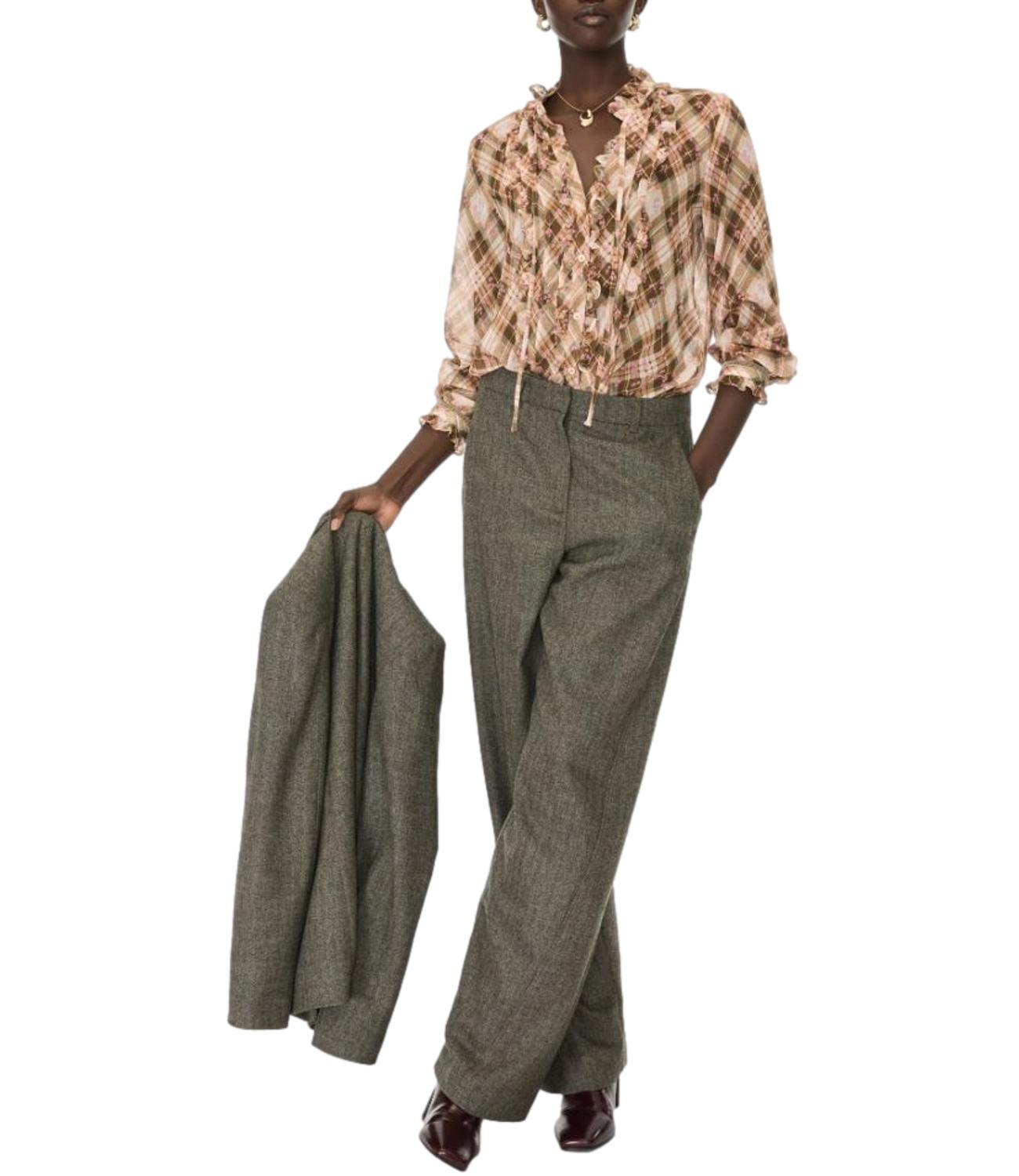 Vicolo Top Camicia Ruggine Donna