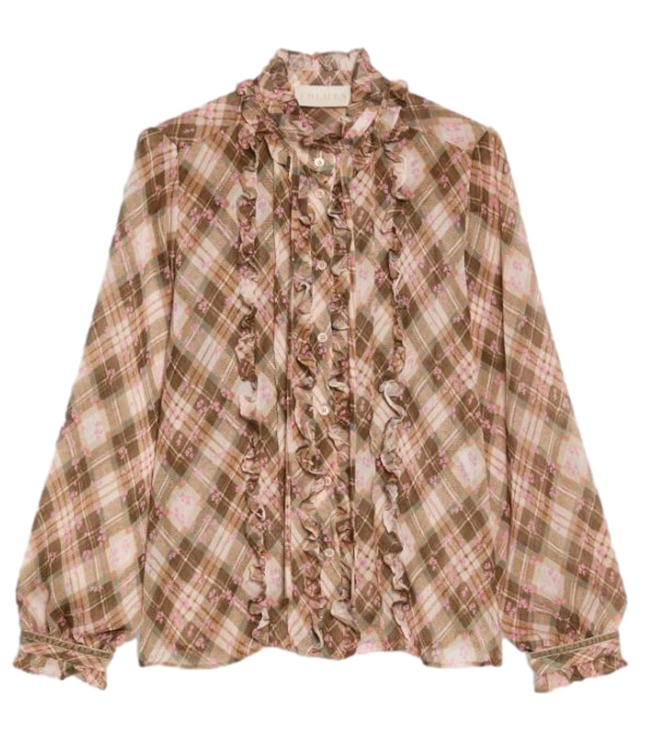 Vicolo Top Camicia Ruggine Donna