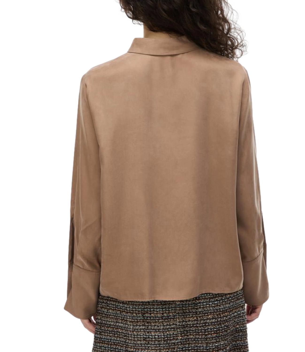 Vicolo Top Camicia Ruggine Donna