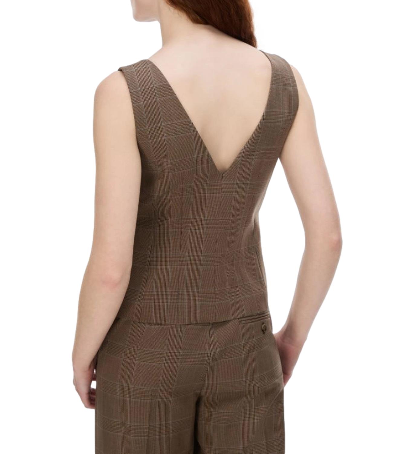 Vicolo Top Camicia Ruggine Donna