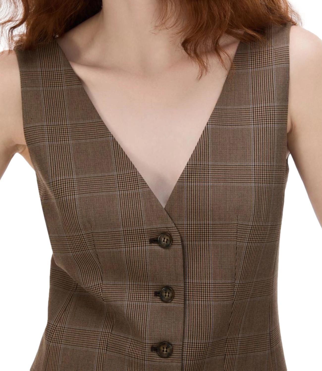 Vicolo Top Camicia Ruggine Donna