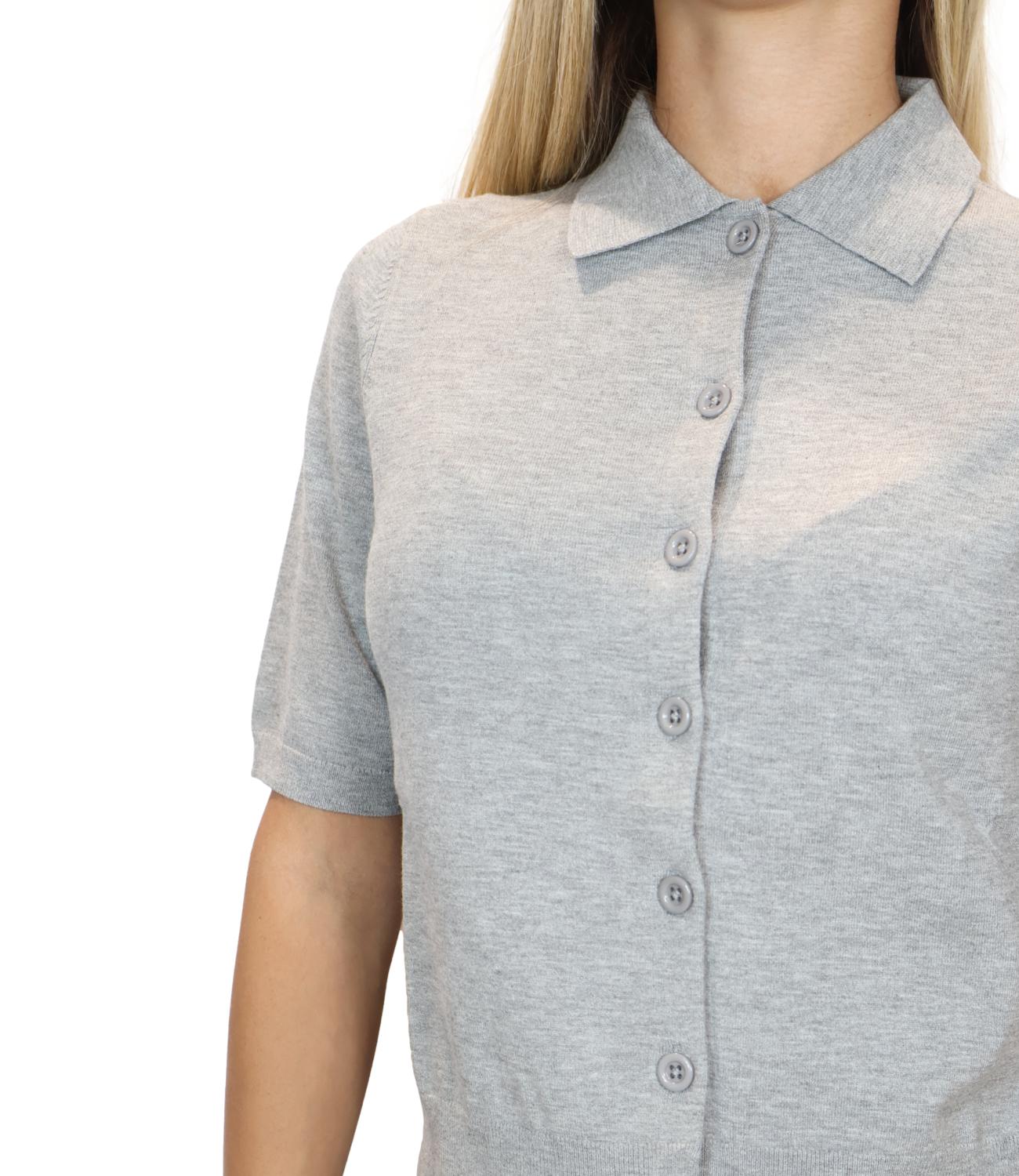 Iblues Cardigan Iblfaglia Grigio Melange Donna