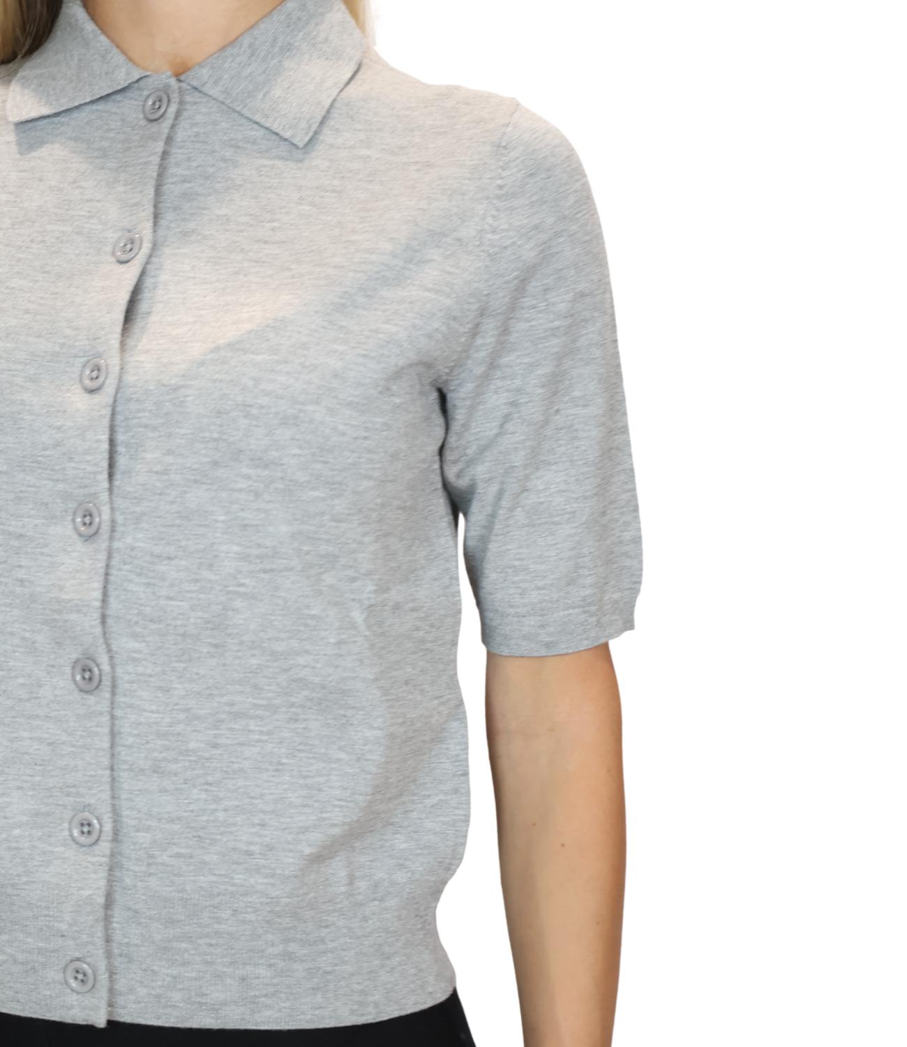 Iblues Cardigan Iblfaglia Grigio Melange Donna