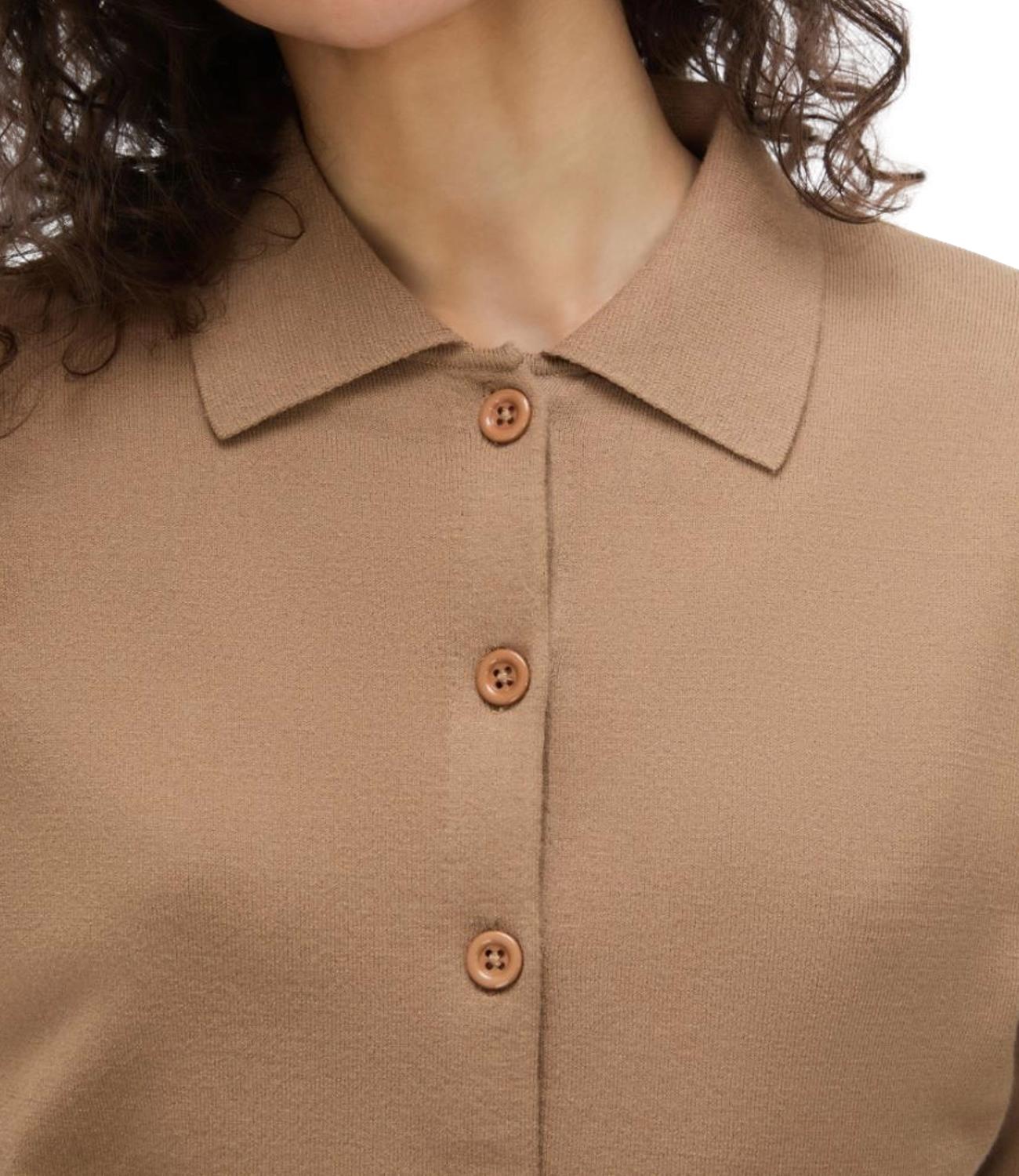 Vicolo Top Camicia Ruggine Donna