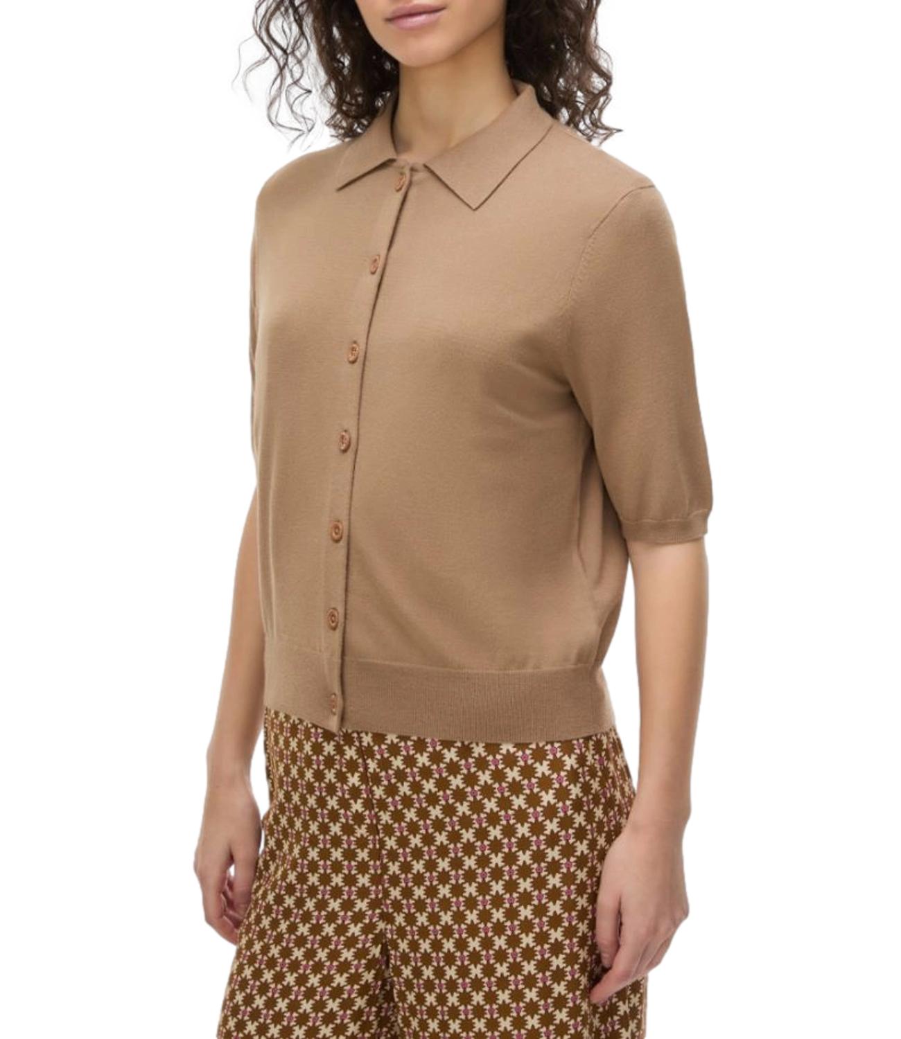 Vicolo Top Camicia Ruggine Donna
