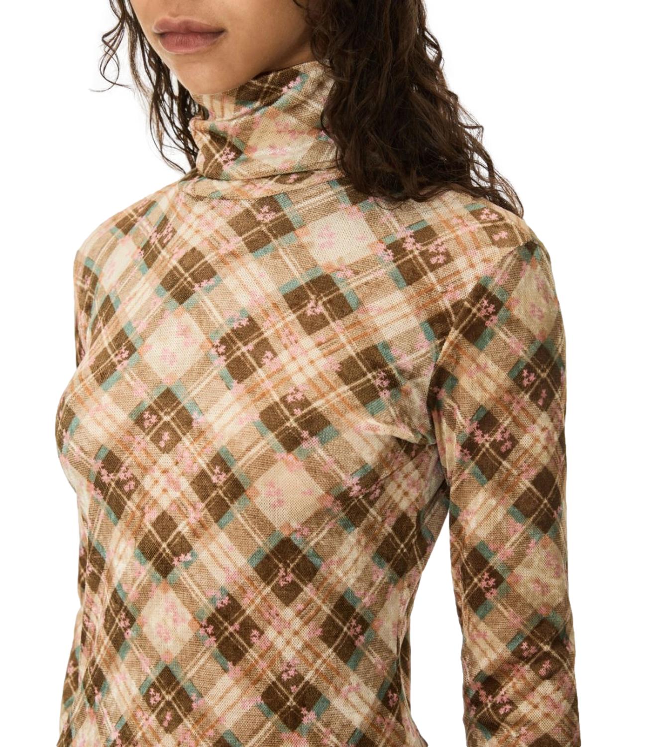 Vicolo Top Camicia Ruggine Donna