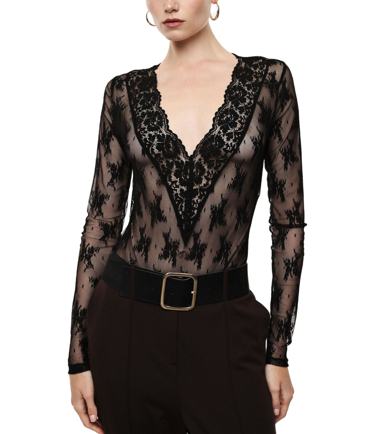 Imperial Body Pizzo Nero Donna
