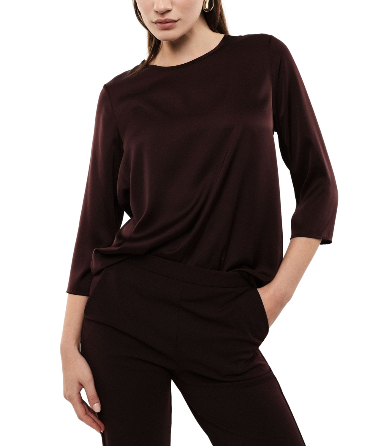 Imperial Camicia Plum Noir Donna