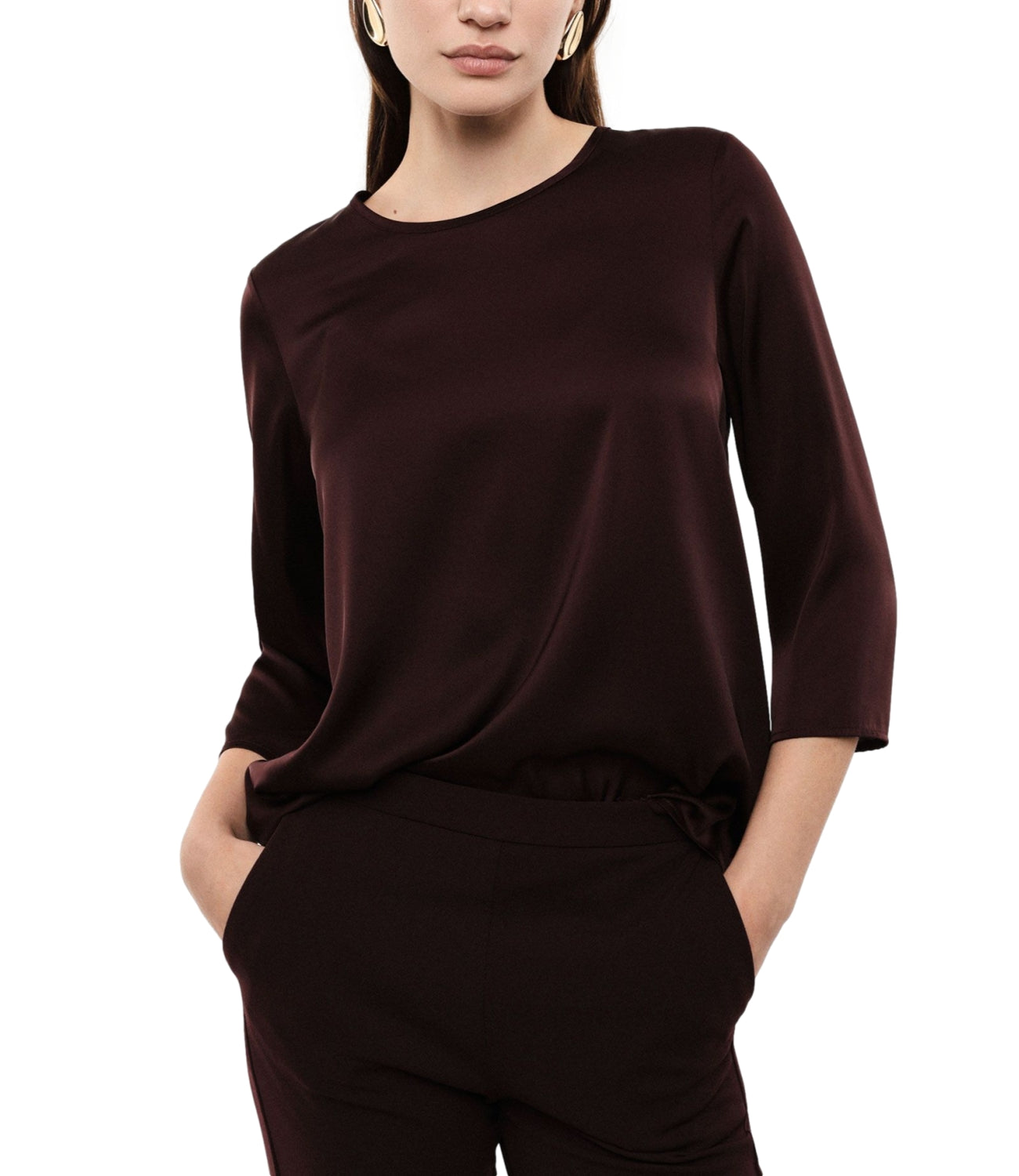 Imperial Camicia Plum Noir Donna