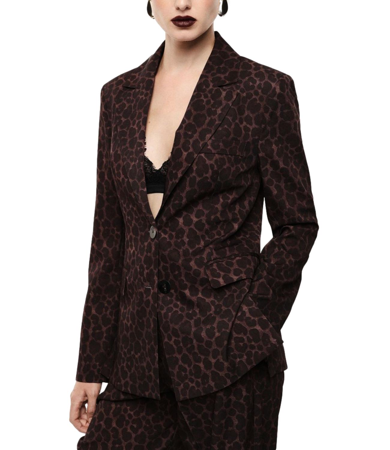 Imperial Giacca Animalier Moro Donna