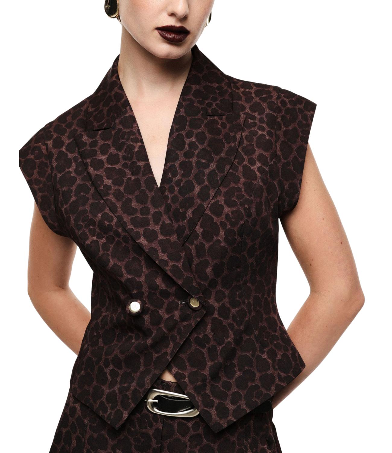 Imperial Gilet Animalier Moro Donna