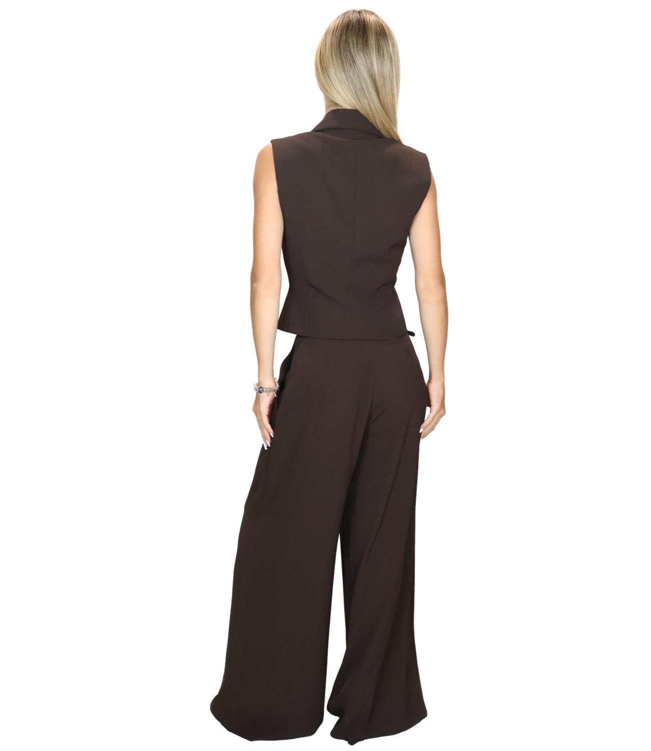 Imperial Gilet Dark Coffee Donna