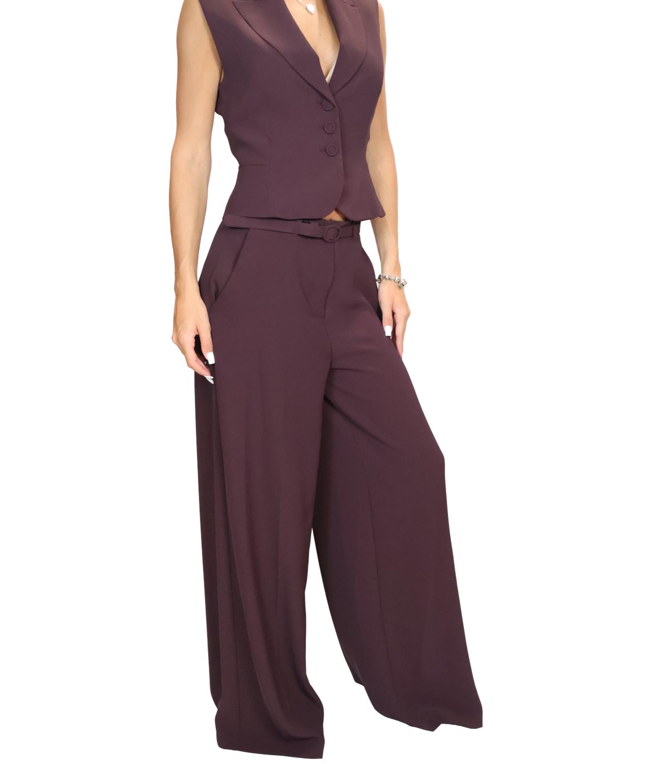 Imperial Pantalone Plum Noir Donna