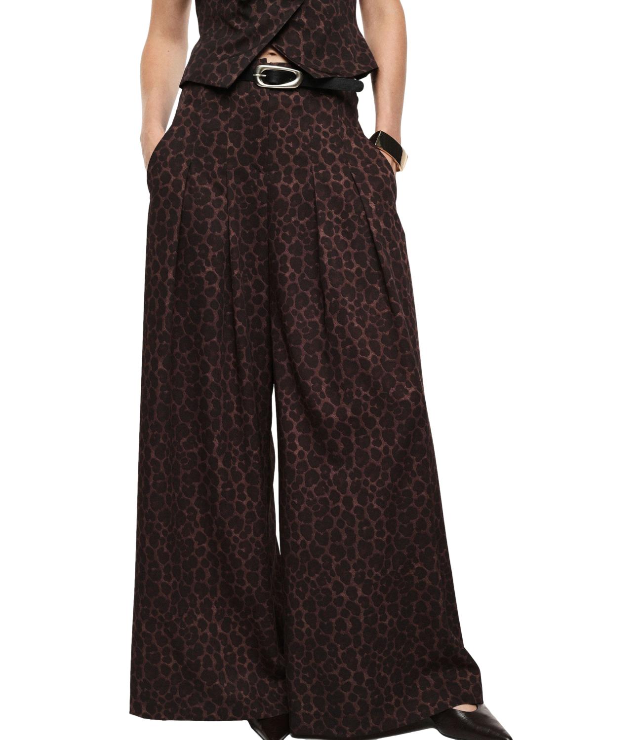 Imperial Pantalone Animalier Moro Donna