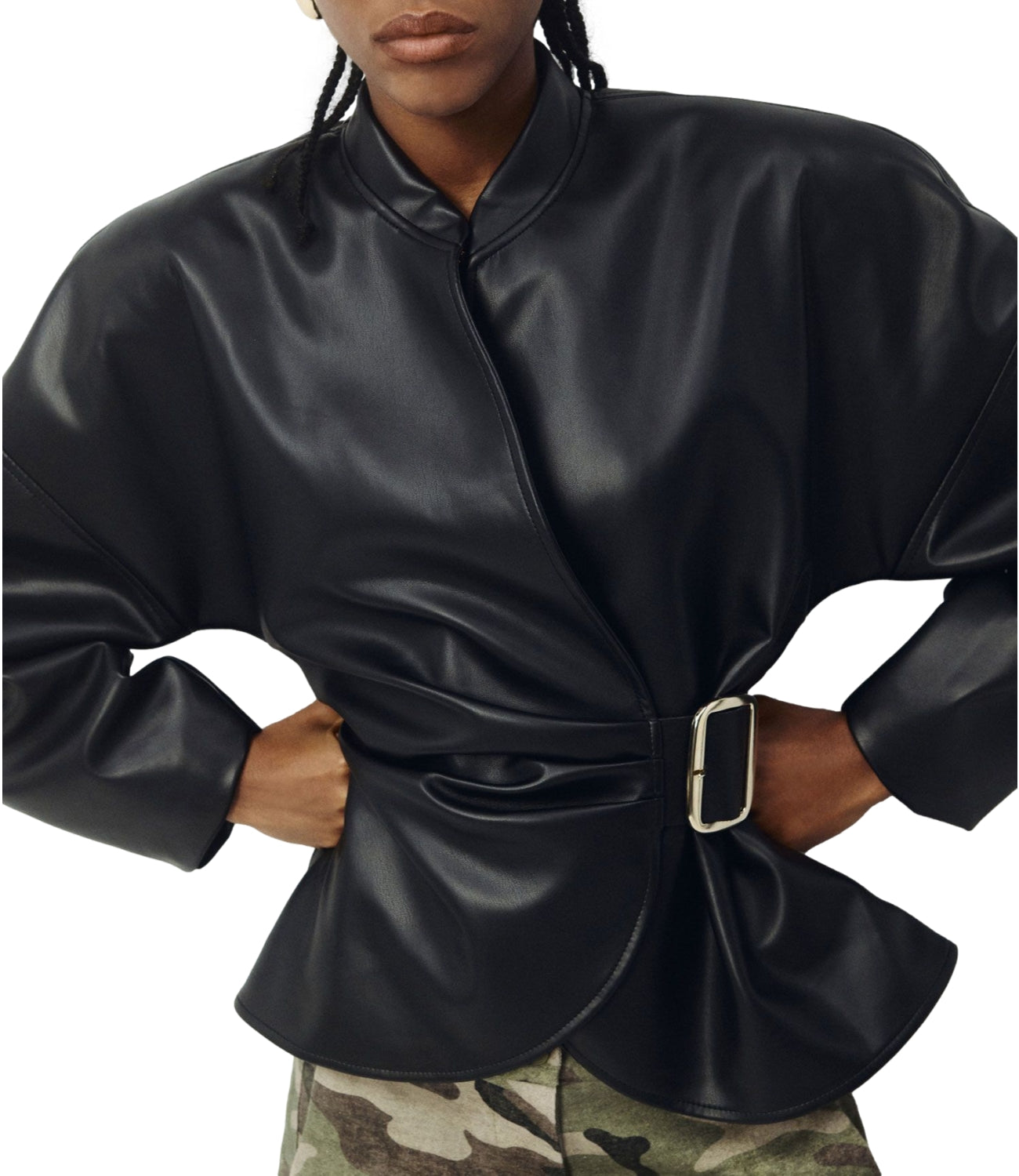 Imperial Giacca Similpelle Nero Donna