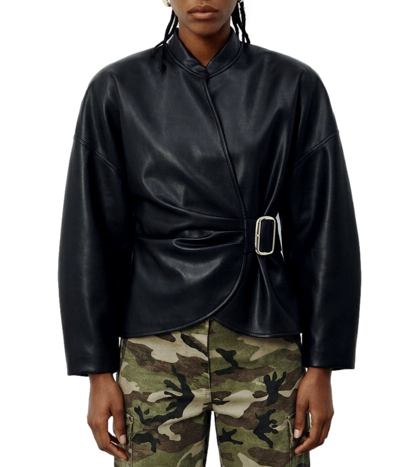 Imperial Giacca Similpelle Nero Donna