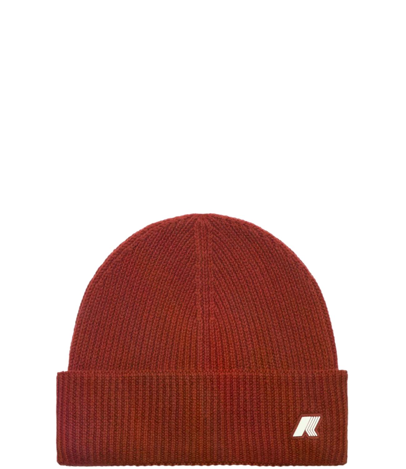 Cappellino K-way red dark chili lana