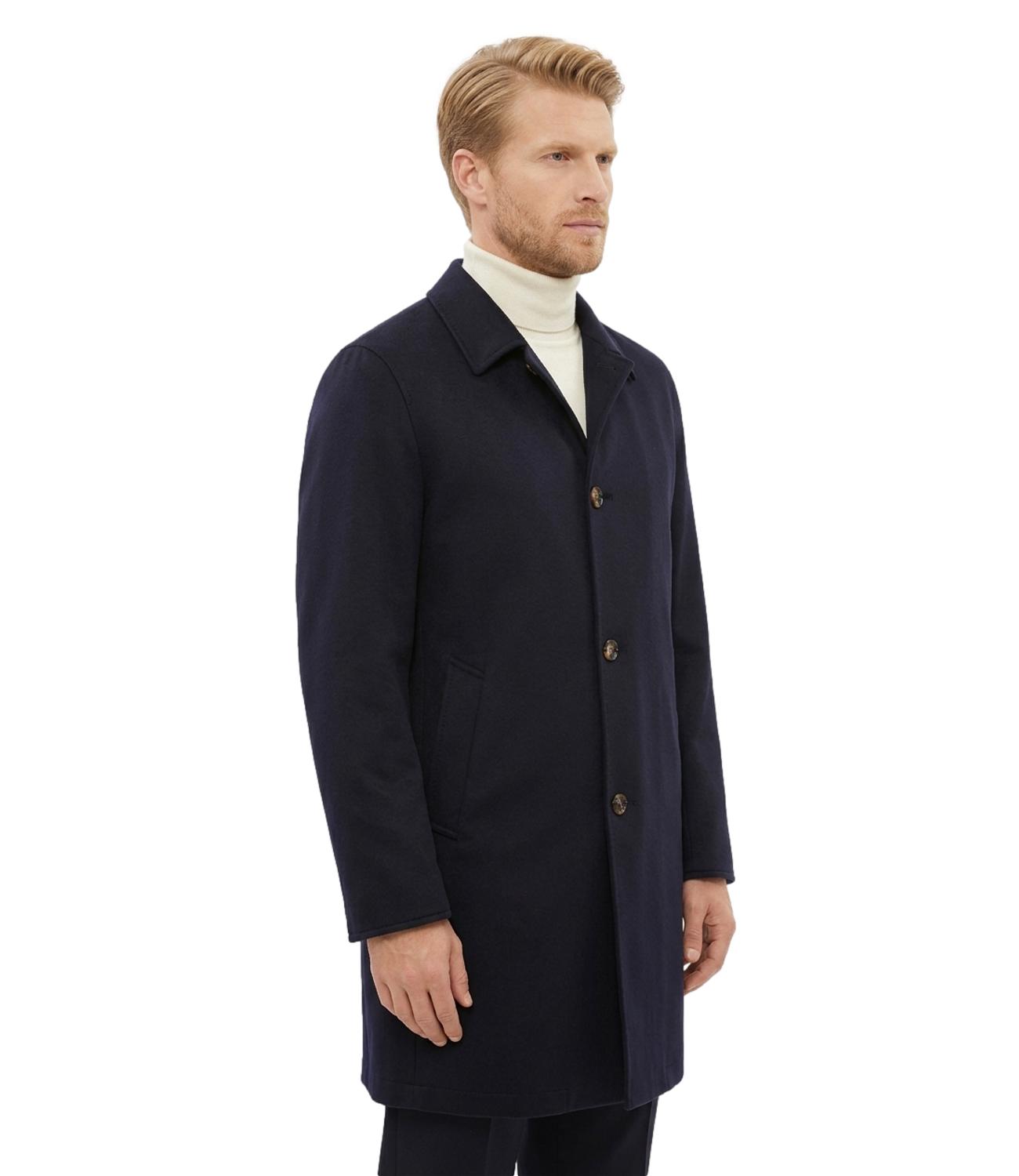 Cappotto lana vergine Loro Piana reversible tessuto tecnico