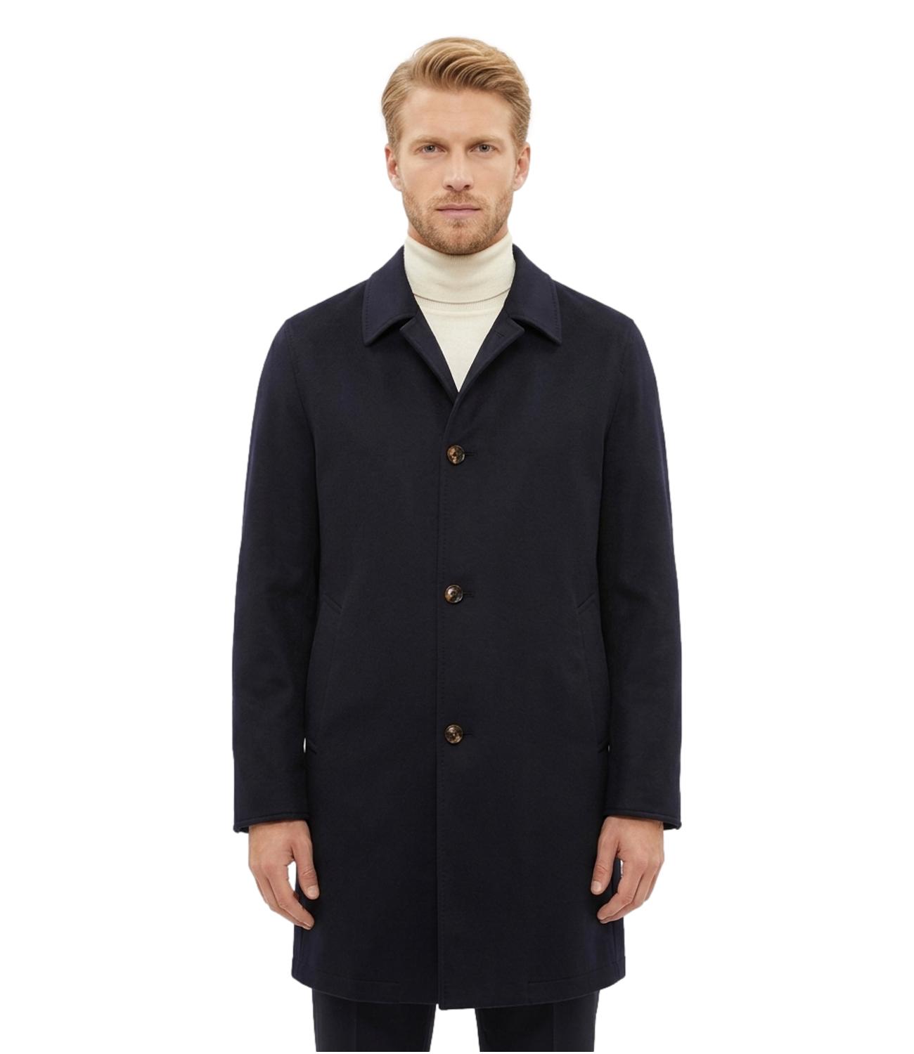 Cappotto lana vergine Loro Piana reversible tessuto tecnico