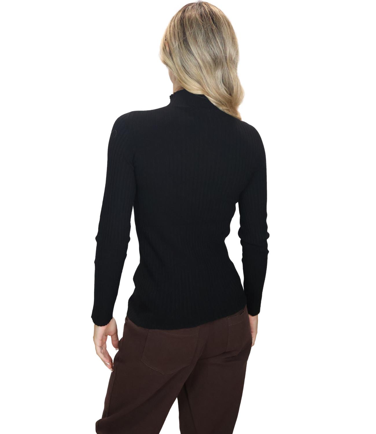 Kontatto Maglia Lupetto Nero Donna