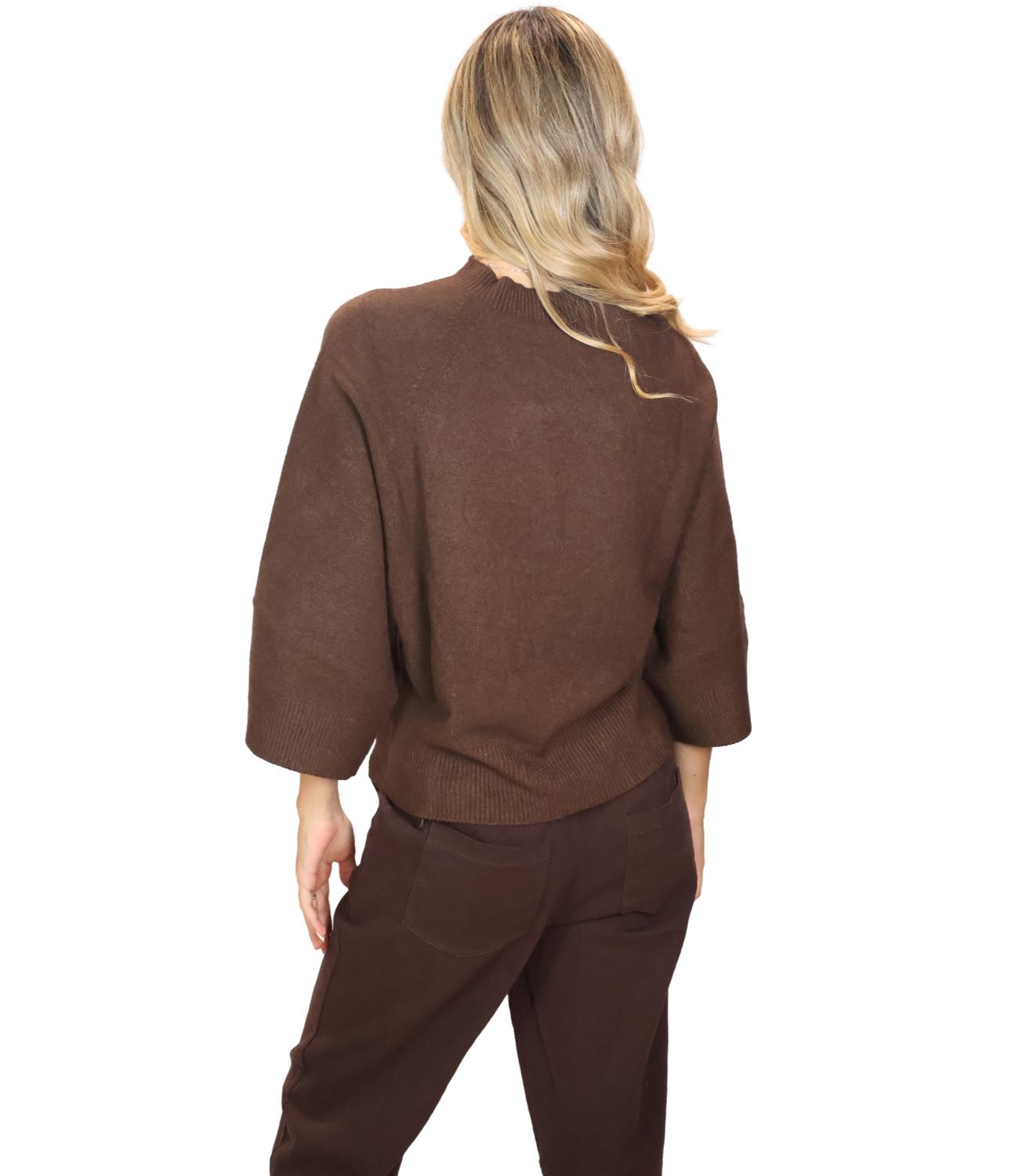 Kontatto Maglia Kimono Moka Donna