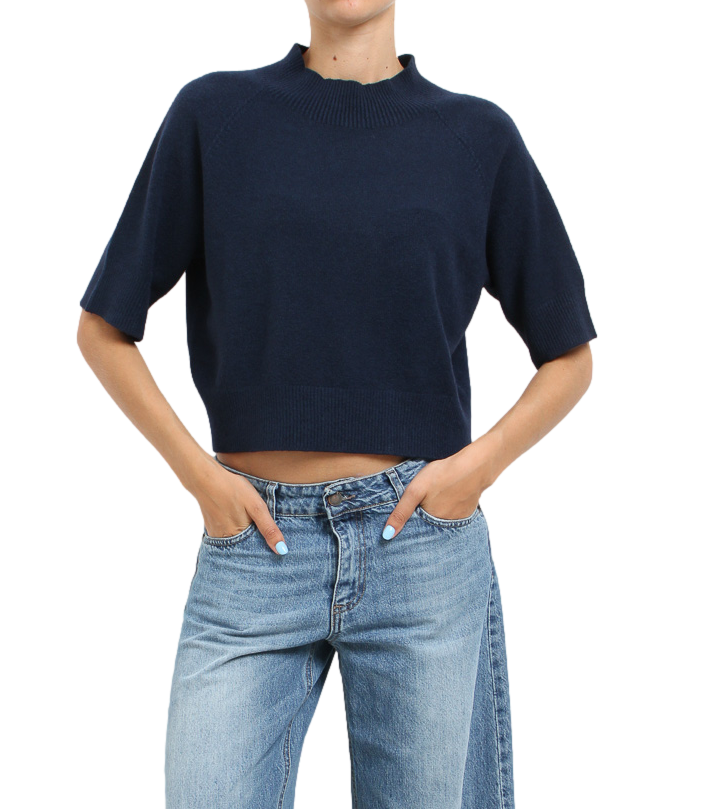 Kontatto Maglia Navy Donna