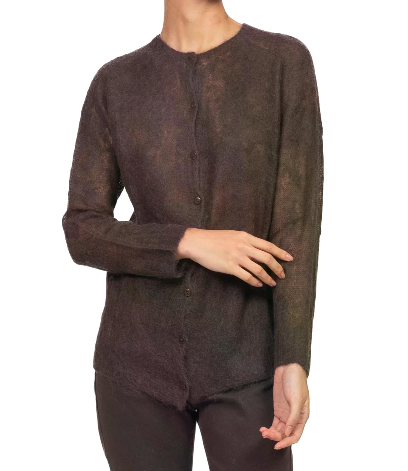 Kontatto Maglia Coreana Trecce Moka Donna