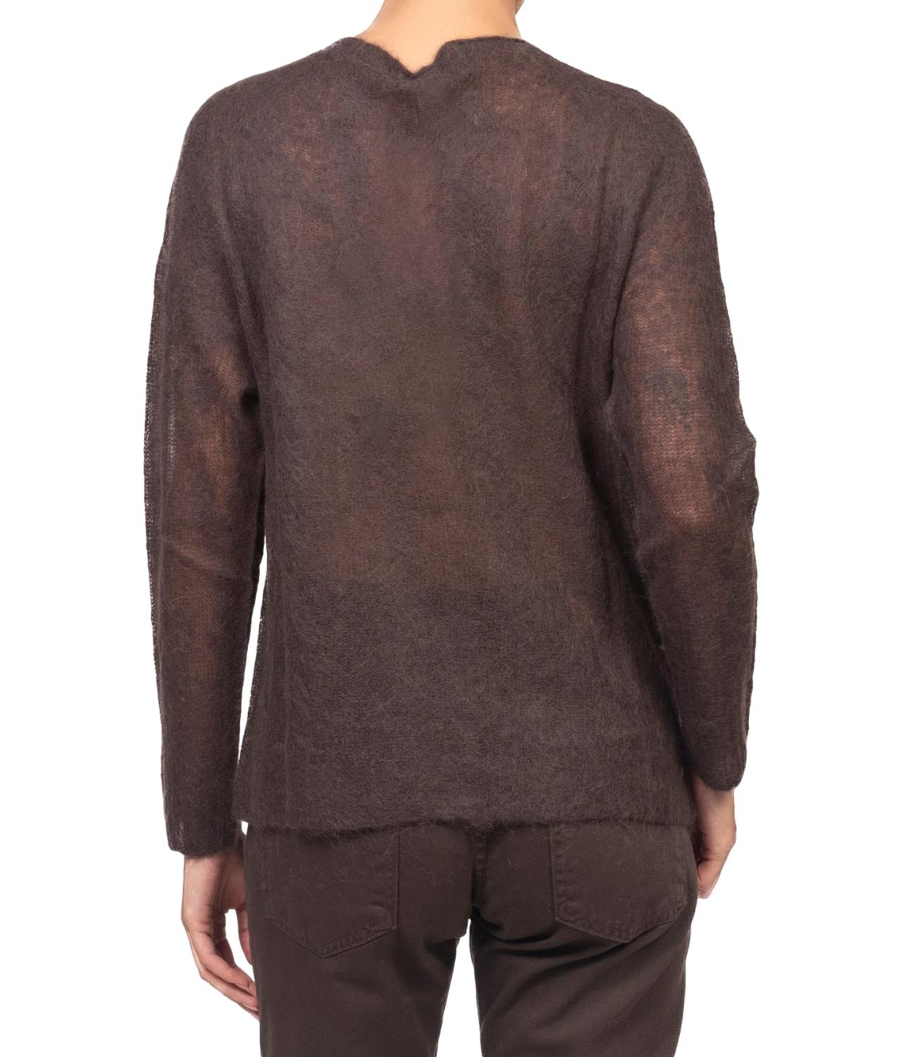 Kontatto Maglia Coreana Trecce Moka Donna