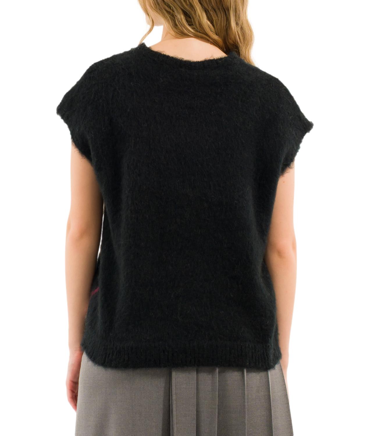 Kontatto Gilet Rombi Nero/Panna/Grigio Donna